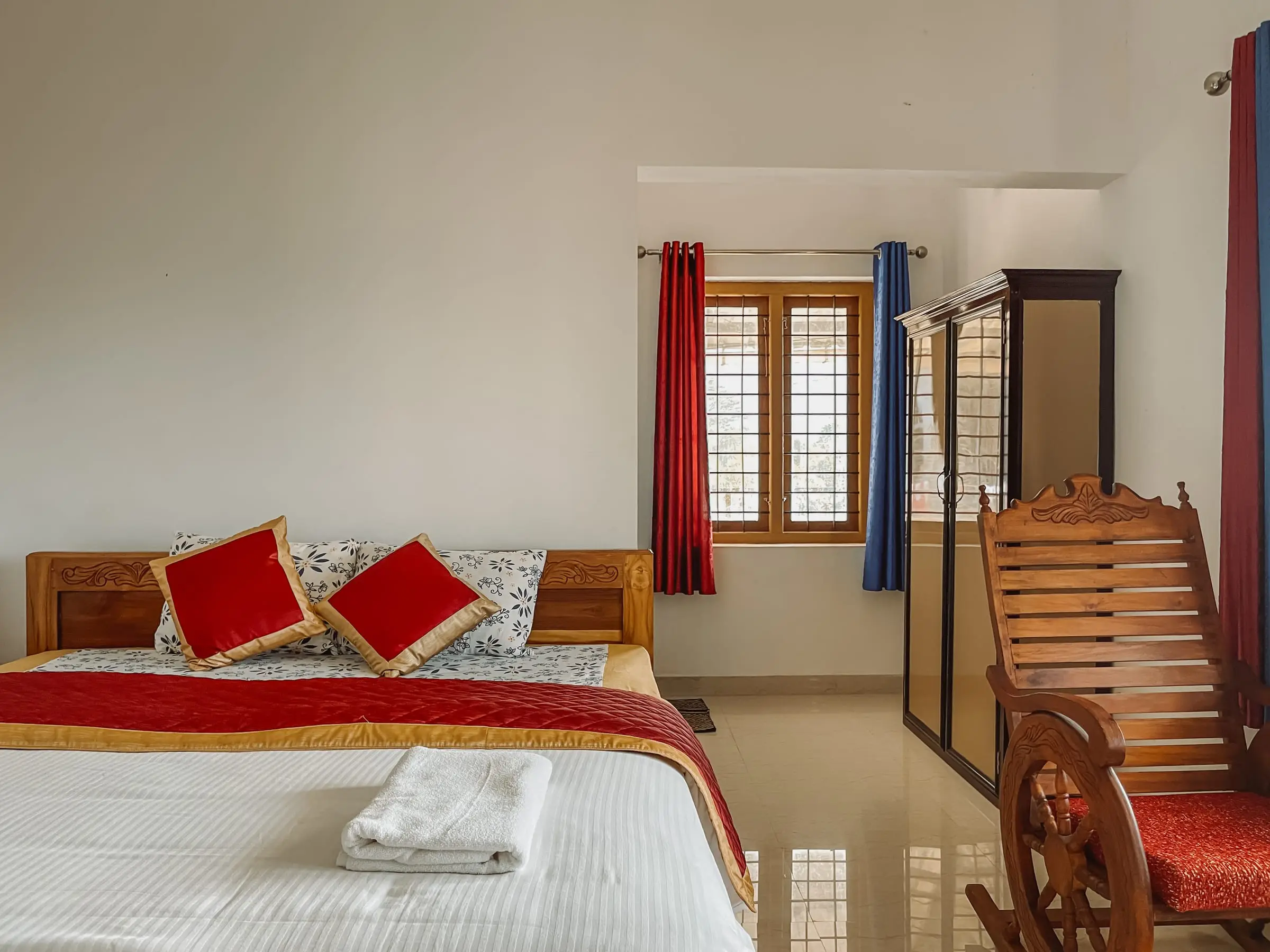 The Spacious Floor: second bedroom with a rocking chair