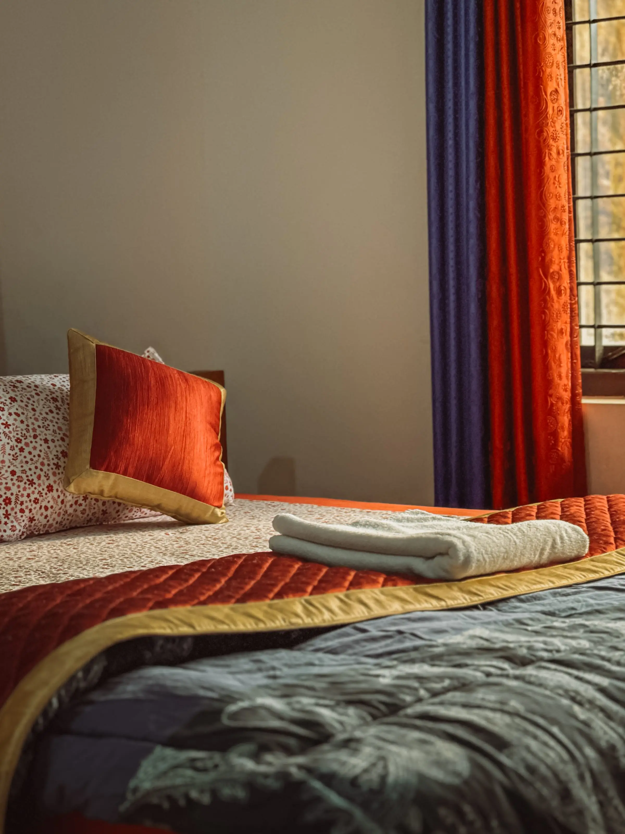 The Comfort Suite: bed turned down for the night